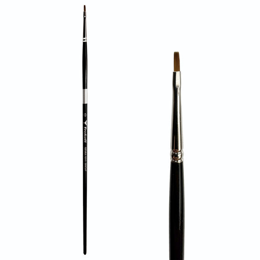 Trekell Sienna #0 Bright Brush - Long Handle