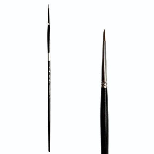 Trekell Sienna #0 Round Brush - Long Handle