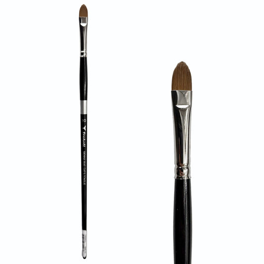 Trekell Sienna #10 Cat's Tongue Brush - Long Handle