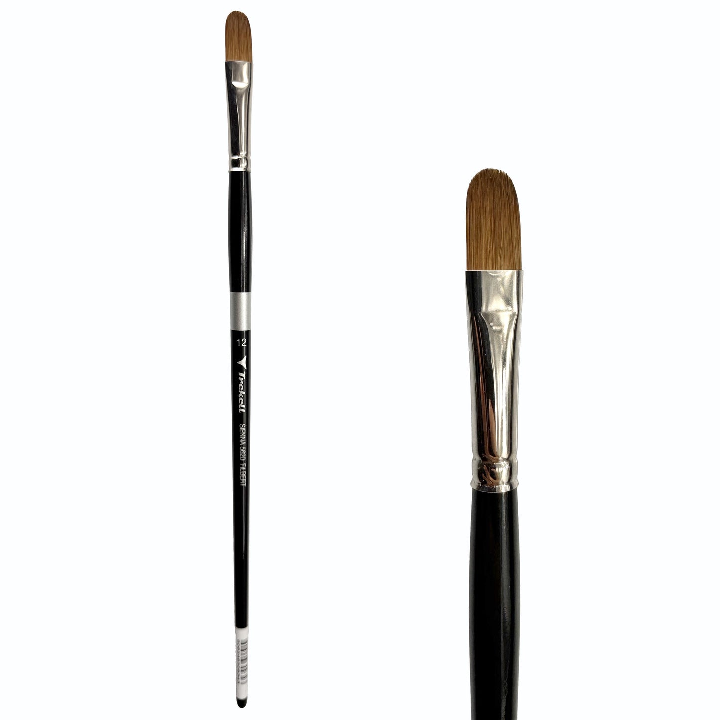 Trekell Sienna #12 Filbert Brush - Long Handle