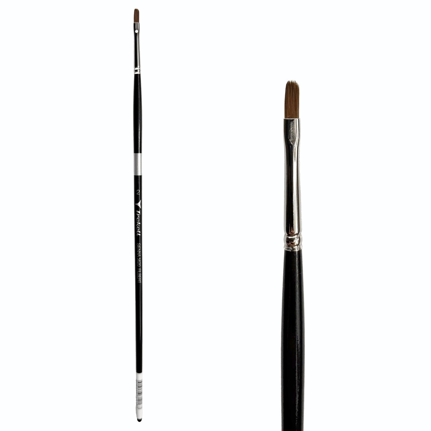Trekell Sienna #2 Filbert Brush - Long Handle