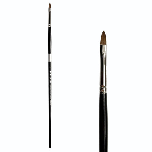 Trekell Sienna #4 Cat's Tongue Brush - Long Handle