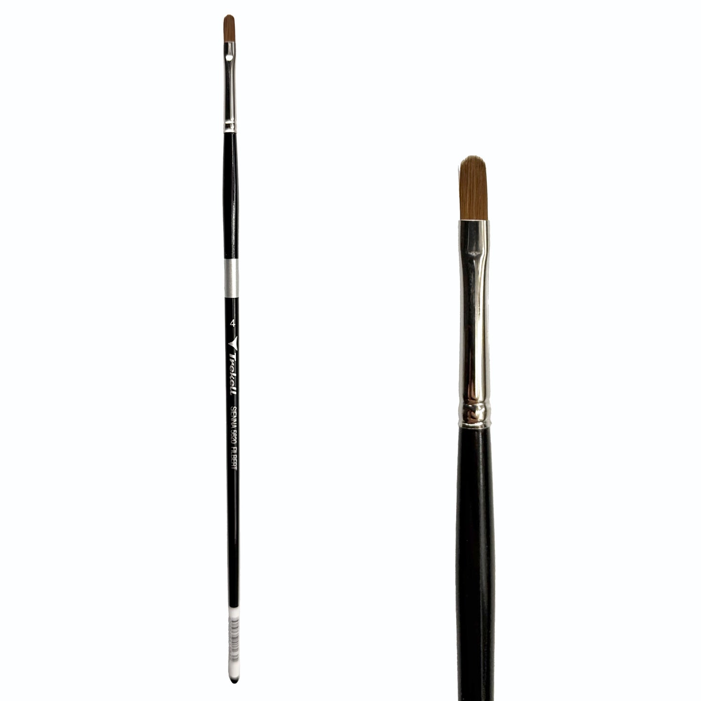 Trekell Sienna #4 Filbert Brush - Long Handle