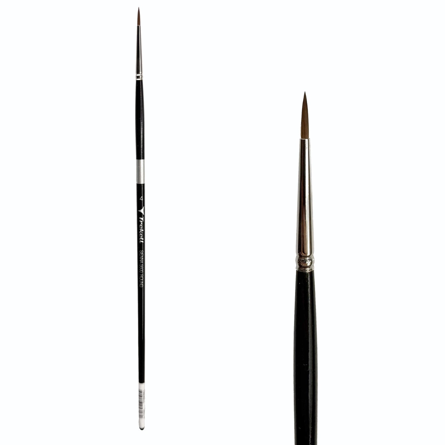 Trekell Sienna #4 Round Brush - Long Handle