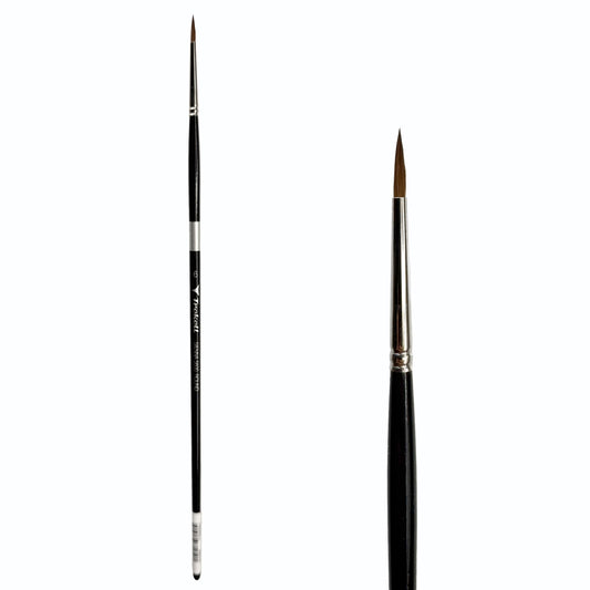 Trekell Sienna #6 Round Brush - Long Handle