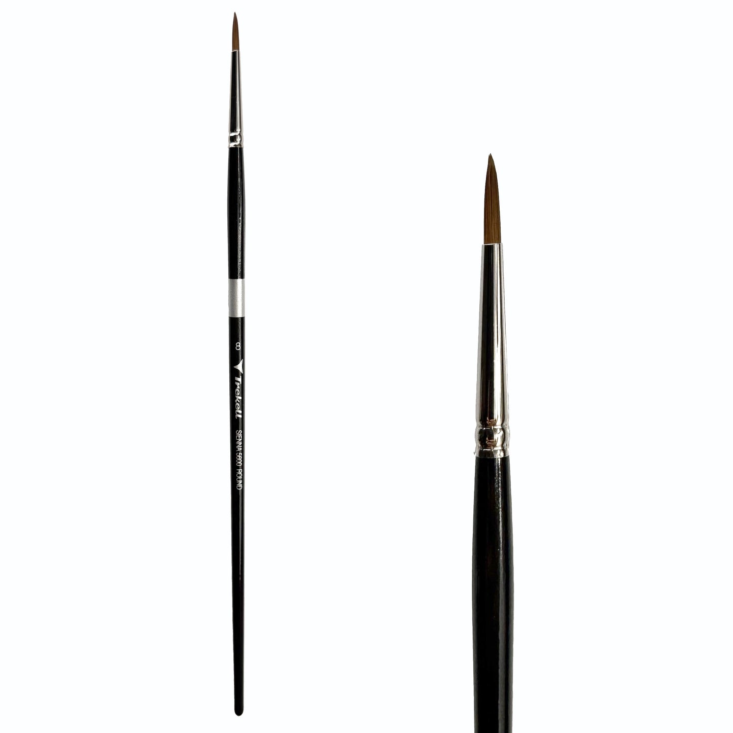 Trekell Sienna #8 Round Brush - Long Handle