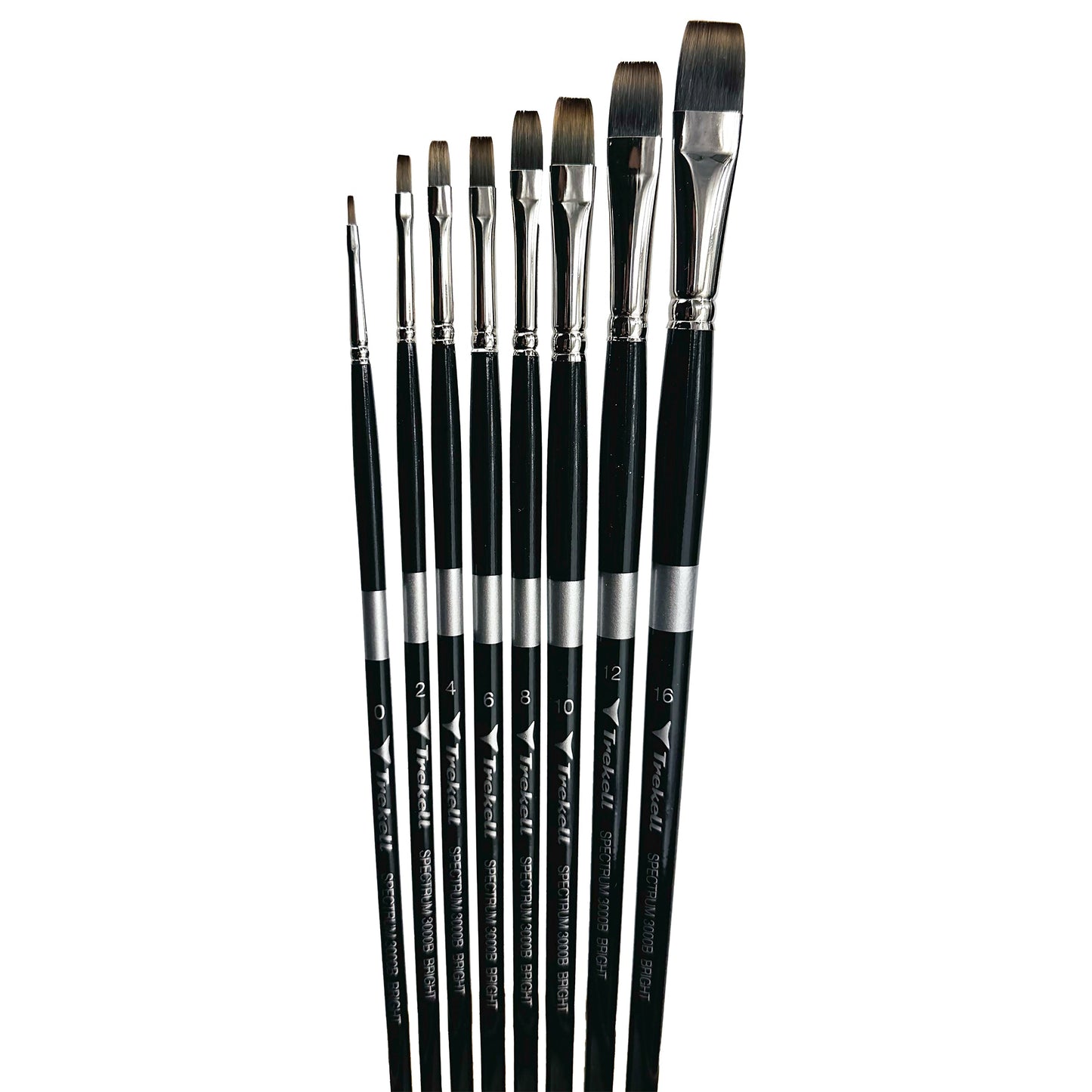 Trekell Spectrum Complete Bright Brush Set - Long Handle