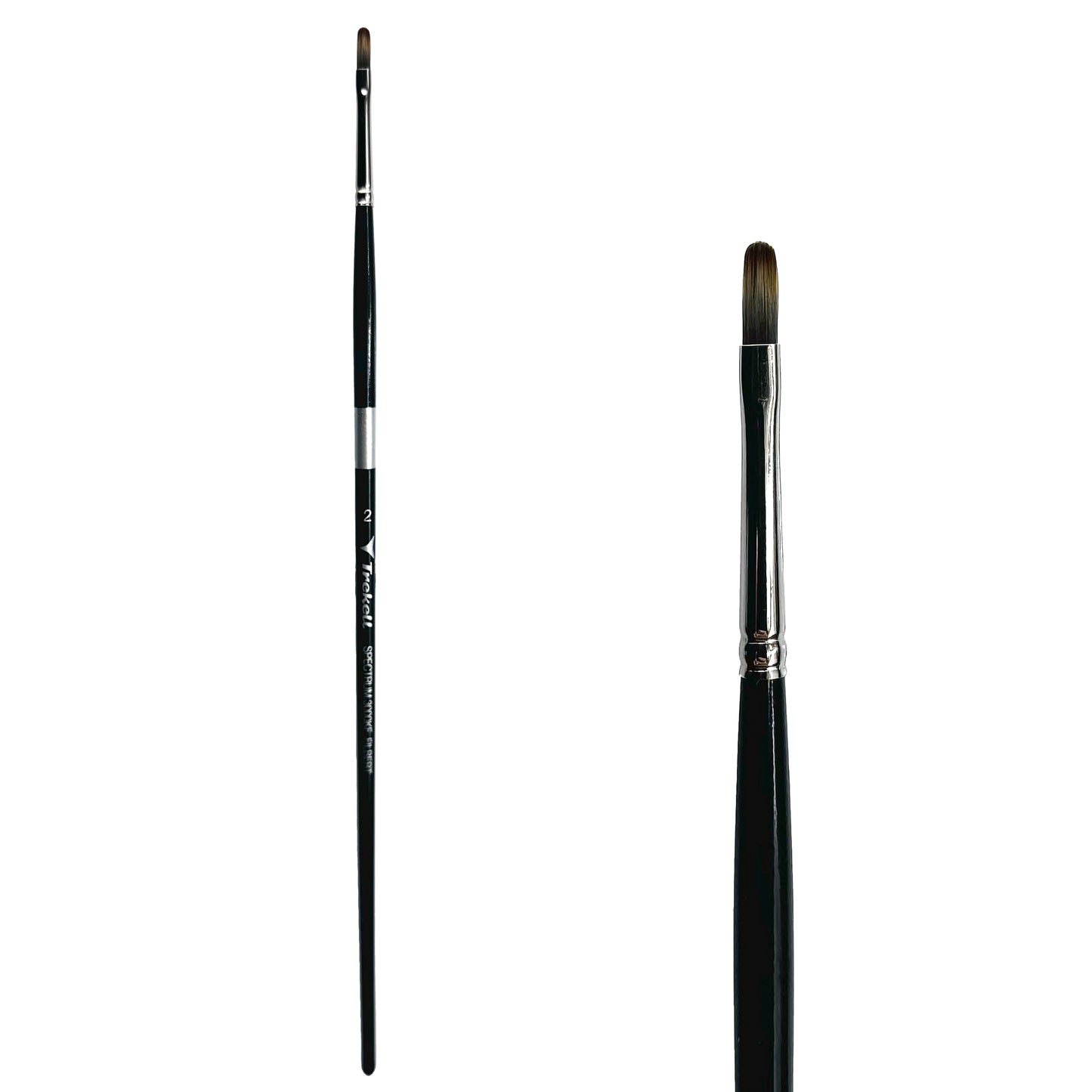 Trekell Spectrum #2 Filbert Brush - Long Handle