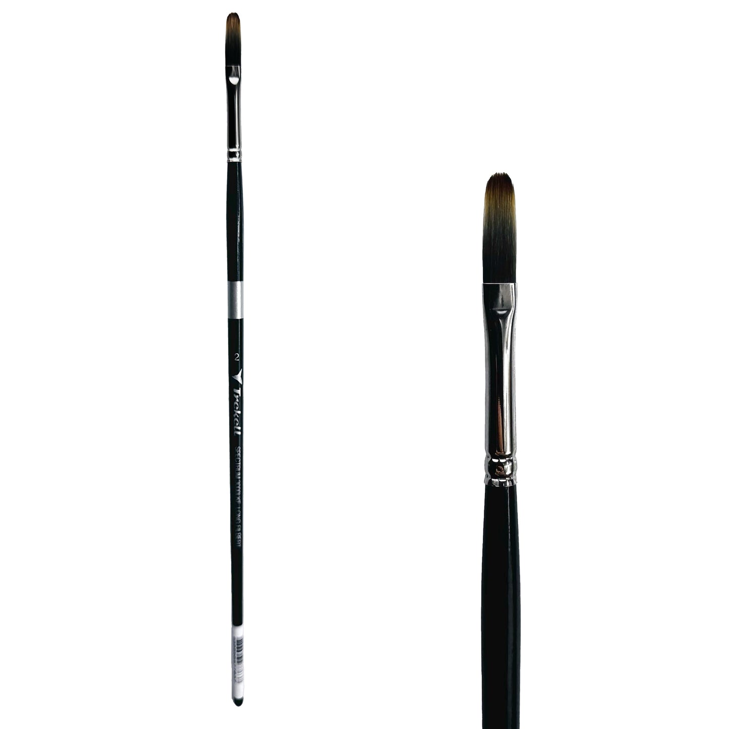 Trekell Spectrum #2 Long Filbert Brush - Long Handle