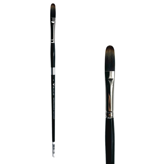 Trekell Spectrum #4 Long Filbert Brush - Long Handle