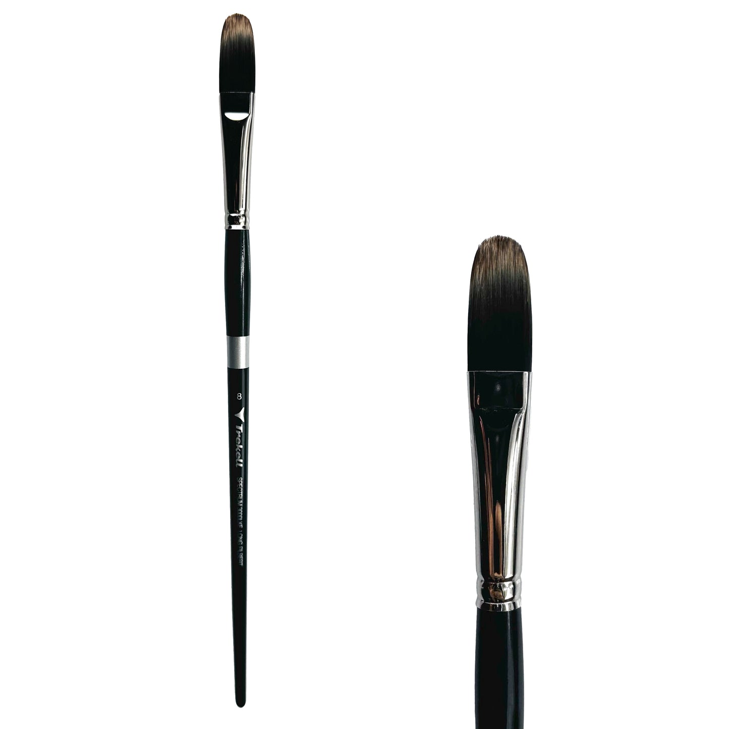 Trekell Spectrum #8 Long Filbert Brush - Long Handle