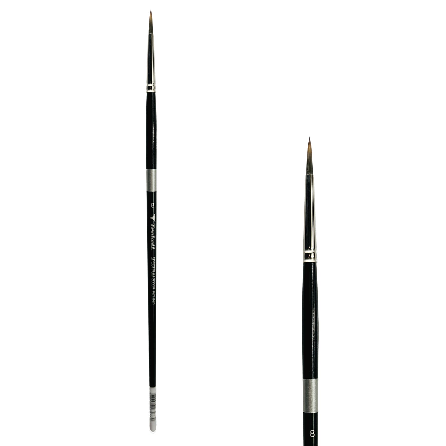 Trekell Spectrum #8 Round Brush - Long Handle