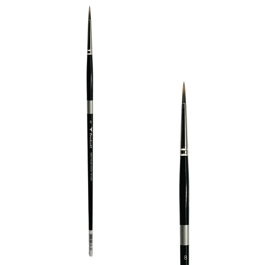 Trekell Spectrum #8 Round Brush - Long Handle