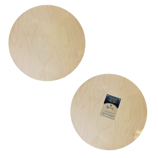 Trekell Unprimed Round Wood Panel - 1/2" Baltic Birch Circle Panel - 20"