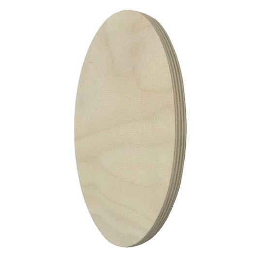 Trekell Unprimed Baltic Birch Oval Panel - 1/2" Thick Oval Wooden Canvas for Painting