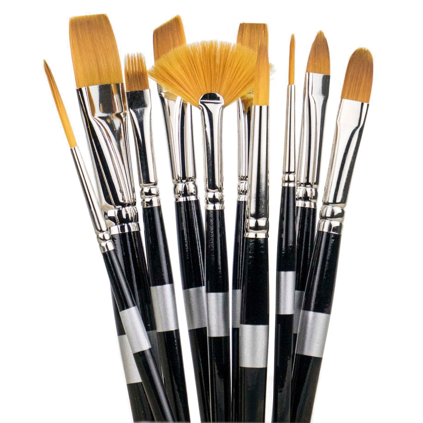 Trekell Golden Taklon Brushes - Short Handle