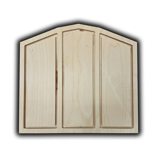 Trekell Contemporary Triptych Floater Panel - Wooden Painting Canvas + Frame