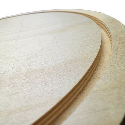 Trekell Oval Floater Panel - Oval Wooden Canvas + Frame - 7.5" x 10"