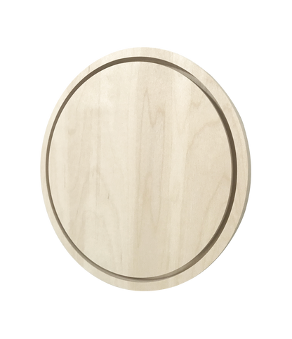 Trekell Round Floater Panel - Wooden Canvas + Frame