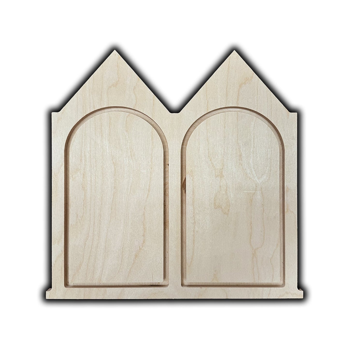 Trekell Gable Diptych Floater Panel - Wooden Painting Canvas + Frame