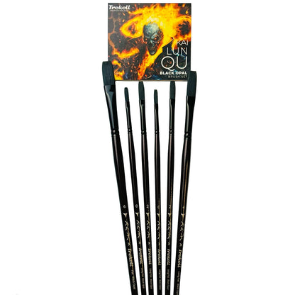 Kai Lun Qu x Trekell Black Opal Brush Set