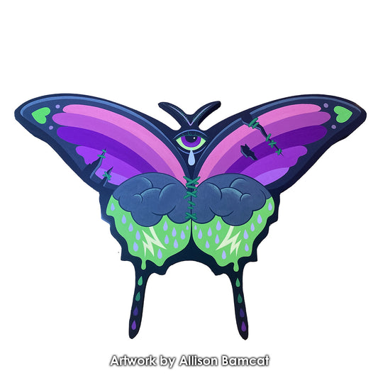 Trekell Swallow-Tailed Moth Panel - Wooden Painting Canvas