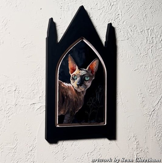 Trekell Gothic Steeple Floater Panel - Wooden Painting Canvas + Frame