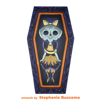 Trekell Coffin Floater Panel - Wooden Painting Halloween Canvas + Frame