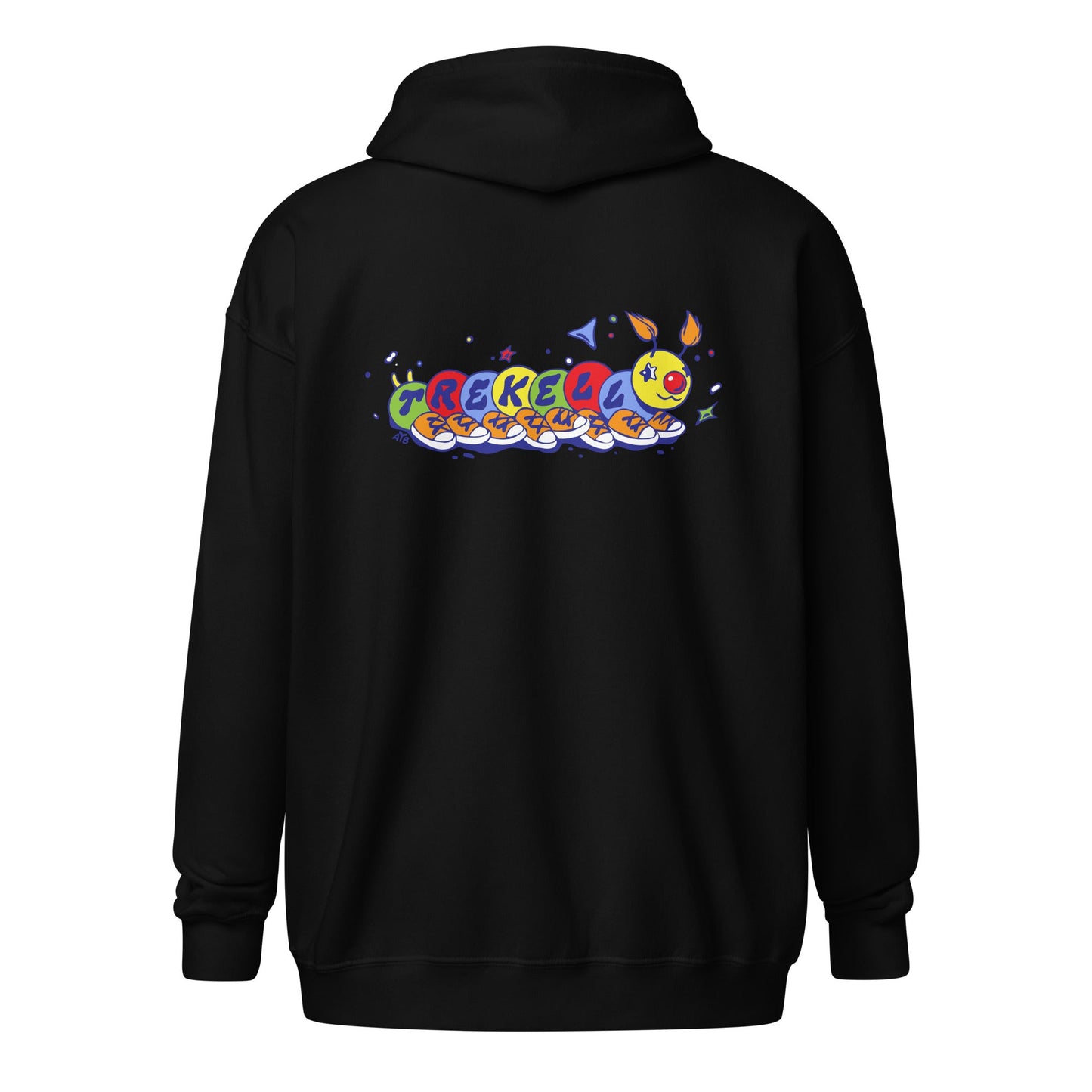 Trekell x Allison Bamcat Unisex Black Zip Hoodie