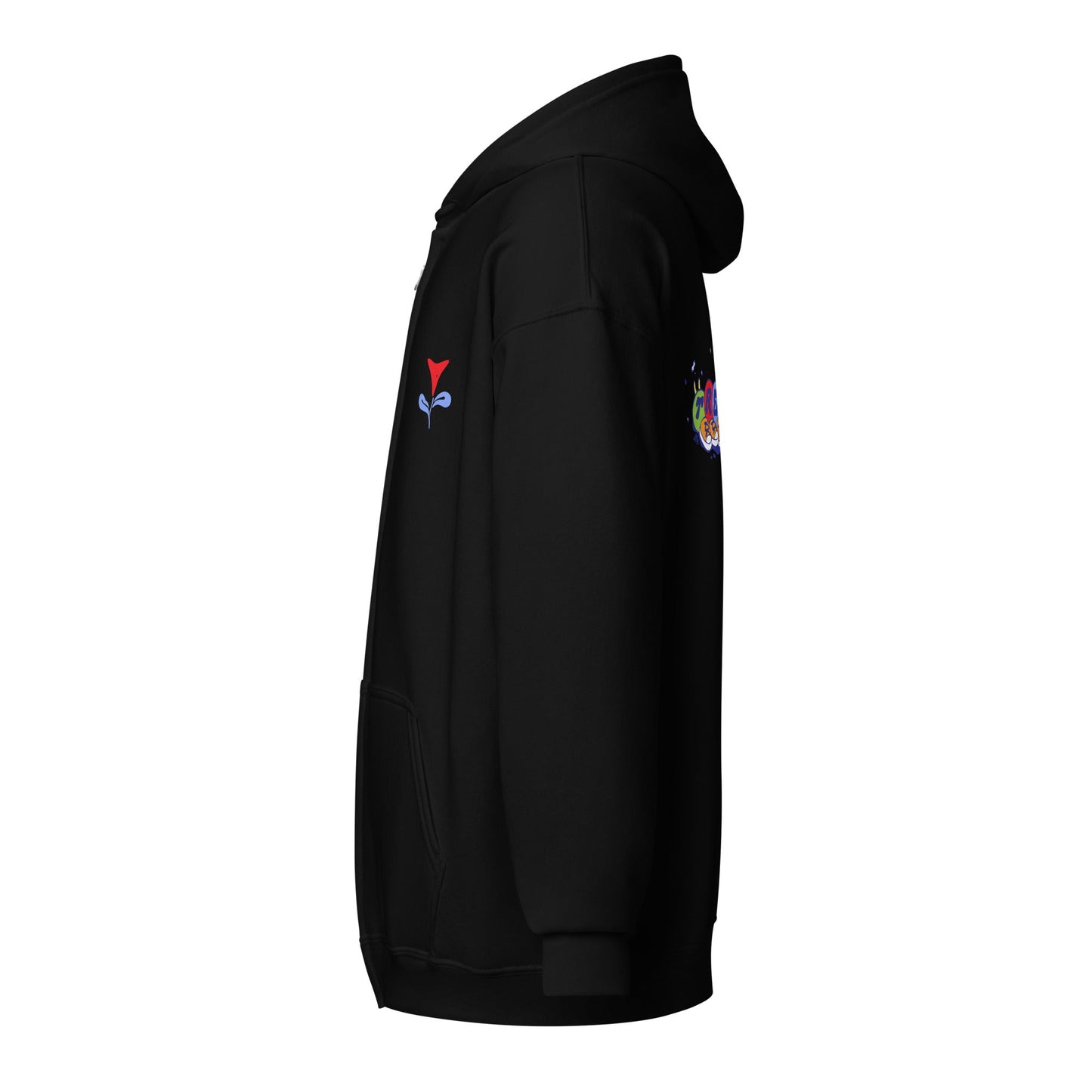 Trekell x Allison Bamcat Unisex Black Zip Hoodie