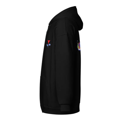 Trekell x Allison Bamcat Unisex Black Zip Hoodie